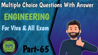 Multiple Choice Questions With Answer  MCQ  Engineering  Part65 [upl. by Ynaffad426]