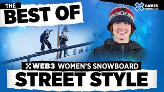 BEST OF OKX Women’s Snowboard Street Style  X Games Aspen 2024 [upl. by Jaenicke]