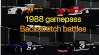 Backstretch battles 1988 gamepass showcase [upl. by Ylrahc944]