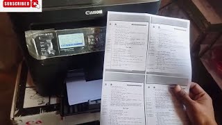 How To Canon Mf244dw Printer 4 on 1 A4 page print mini xerox [upl. by Rudyard]