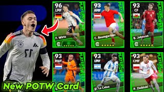 New POTW Update Florian Wirtz POTW Card 🔥 eFootball 2024 Mobile Pack Opening 🤩😍 [upl. by Hamlani]