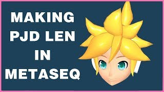 Making Project Diva Len in Metasequoia Speed Modeling [upl. by Hurst]