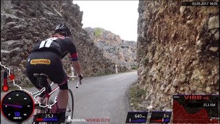 Garmin 60 Minute Cycling Workout Great Canyon Road Cycling France Full HD Best Of [upl. by Prouty]