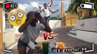 ROCK PAPER SCISSORS food challenge part 2‼️🔥🇯🇲viralvideo [upl. by Obbard]