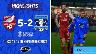 Scarborough Athletic 5 Dunston UTS 2  Emirates FA Cup Second Round Qualifying Replay Highlights [upl. by Culberson324]