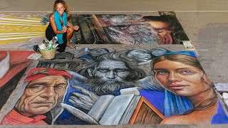 Grazie di Curtatone MN un successo il 50° incontro dei madonnari ispirato alla divina commedia [upl. by Niltak863]