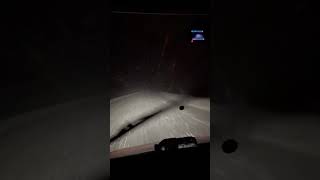 Snow  Highway 11 ON Canada  Hearst to Kapuskasing  Semi Driving on snow covered road [upl. by Oramlub]