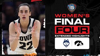 Iowa vs UConn  Final Four NCAA tournament extended highlights [upl. by Subak]