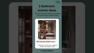 Get Your Bathroom designed by Professionals  Your Space Your Style interiordesign designideas [upl. by Mitzl716]