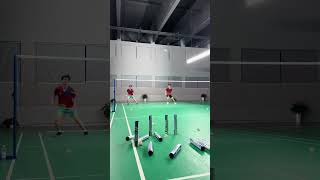 👀Check these two badminton players testing their skills in a fun aiming challenge 🏸📹 attetk43 [upl. by Leifer710]