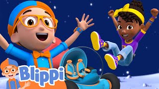 Blippi and Meekah go on a Road Trip to Outer Space  Blippi and Meekah Podcast [upl. by Chien]