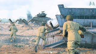 Enlisted Gameplay US Forces  DDay  Invasion of Normandy  No Commentary [upl. by Latreese]