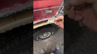 I Tried Spray Foam for Rust Repair shorts rustrepair asmr [upl. by Dorolice]