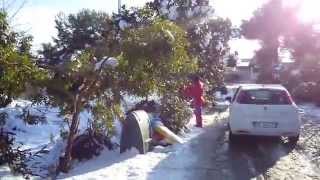 Erchie salento neve 31 dic 2014 video8 snow fineanno [upl. by Jeannie]