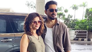 Rubina Dilaik amp Abhinav Shukla Spotted Today At Mumbai Airport [upl. by Nura96]