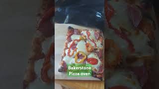 Bakerstone Pizza Oven  2nd pizza kawagama [upl. by Akeryt]