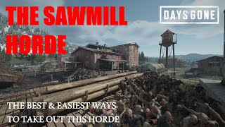 Days Gone  THE SAWMILL HORDE The Best amp Easiest Ways To Take Out This Horde [upl. by Gracia913]