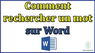 Comment rechercher un mot sur word [upl. by Schlosser]