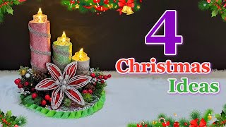 4 Aluminium Foil Christmas Decoration ideas 2024 Step By Step  DIY Christmas craft idea🎄470 [upl. by Liatnahs]