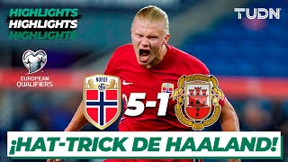 Highlights  Noruega 51 Gibraltar  UEFA European Qualifiers 2021  TUDN [upl. by Oremodlab105]