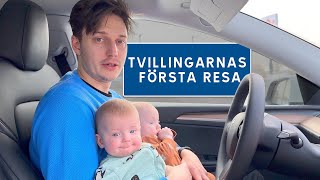 TVILLINGARNAS FÖRSTA RESA [upl. by Stephine]