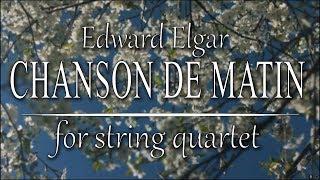 Edward Elgar Chanson de Matin arranged for String Quartet [upl. by Yancy728]