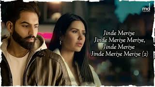 Jinde Meriye Full MP3 SONG  Prabh Gill  Parmish Verma  Sonam Bajwa  Latest Punjabi Song 2022 [upl. by Schumer]