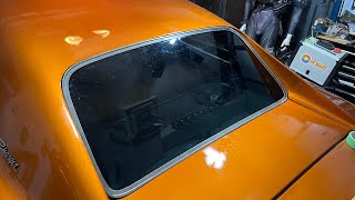 69 Charger rear window installation [upl. by Ameen]