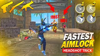 2023 Secret Aim Lock 🔒 Headshot Trick For M1887 Ump amp Desert Eagle😱One Tap Headshot Trick Free Fire [upl. by Baudin]