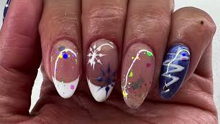 Winter nails ❄️☃️ [upl. by Anelak]