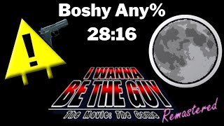 I Wanna Be the Guy Remastered Boshy Any Speedrun 2816 Former WR [upl. by Werdn360]