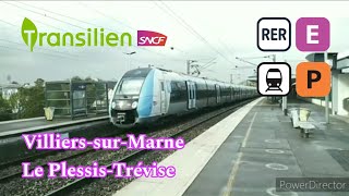 Des Trains en Gare de VillierssurMarne Le Plessis Trévise [upl. by Launcelot620]