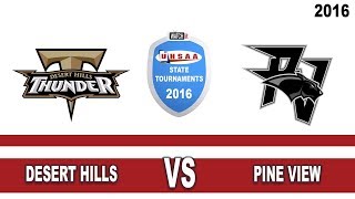 3AA Football Desert Hills vs Pine View High School UHSAA 2016 State Tournament Championship [upl. by Oralee]