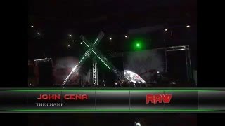 WWE John Cena entrance vs The Miz entrance  RAW Revenge Tour Milan 2012 [upl. by Nhojleahcim724]