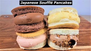 SUBLIME Japanese Souffle Pancakes Gram Cafe amp Pancakes [upl. by Enilra]