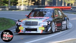 9900rpm Mercedes 190 RM1 Judd V8  Reto Meisel  Hill Climb Mickhausen 2011 Onboard [upl. by Philip]