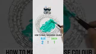 Color Combination How to Make Turquoise Color  By using Bakehaven Gel Color [upl. by Aneeuqal671]