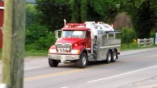 BVFD  Engine 3 and Tanker 3 Responding [upl. by Adnohsed]