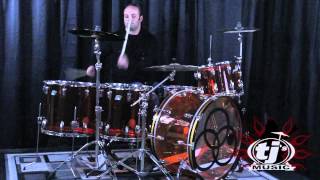 John Bonham Replica Drum Kit  Ludwig Vistalite  TJs Music [upl. by Heimlich]