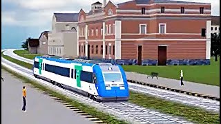 Train Sim  Southern England Using Alstom SNCF Class X 72500  Simulasi Kereta Api [upl. by Cirde]