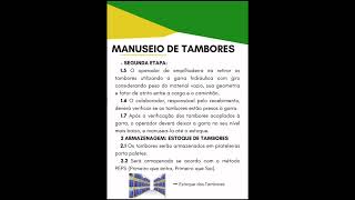 Protótipo do Manual de Ergonomia e Manuseio de Tambores [upl. by Atikin260]