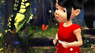 പൂമ്പാറ്റ Poombatta in 3D Animation  Malayalam Kids Song [upl. by Glialentn]