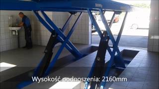 Podnośnik nożycowy Nortec Pro PN500GP  prezentacja podnośnika nożycowego [upl. by Adnolay]