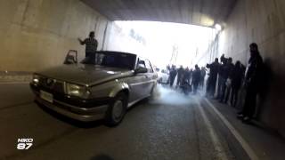 Alfa Romeo 75 Tunnel Sgommata Libera Niko87 [upl. by Eliath743]