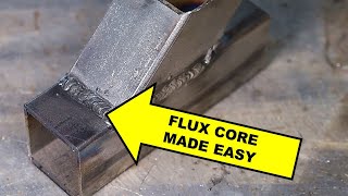 Gasless Flux Core Welding Basics for Beginners [upl. by Rech]