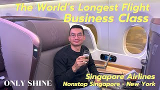 BUSINESS CLASS SINGAPORE AIRLINES BKKEWR  PLACE x SHINE EP37 [upl. by Carri]