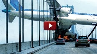 Huge Plane Crashes Into Bridge [upl. by Tnarg]