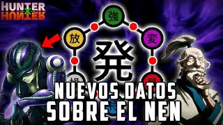 HUNTER X HUNTER  NUEVOS DATOS SOBRE EL NEN  4 NIVELES DE PODER USUARIOS ENTRE 2 TIPOS [upl. by Llekcir]