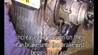 Ural 650 Service  22 Brake Adjustment [upl. by Ertsevlis435]