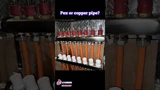 Pex or copper pipe plumbing kitchensink plumber pex copper [upl. by Nalyd322]